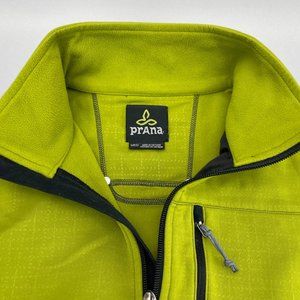 Prana Full Zip Fleece Medium Lightweight jacket - Yellow Green
